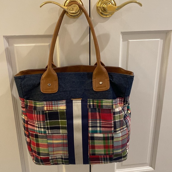 Vintage G.H.Bass Heritage Collection Madras Plaid handbag - Picture 10 of 14